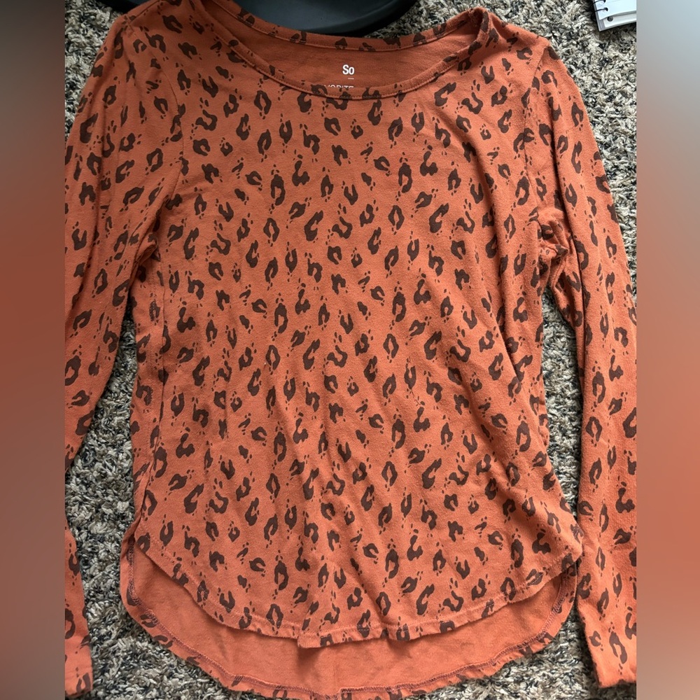 Girls Leopard Tee